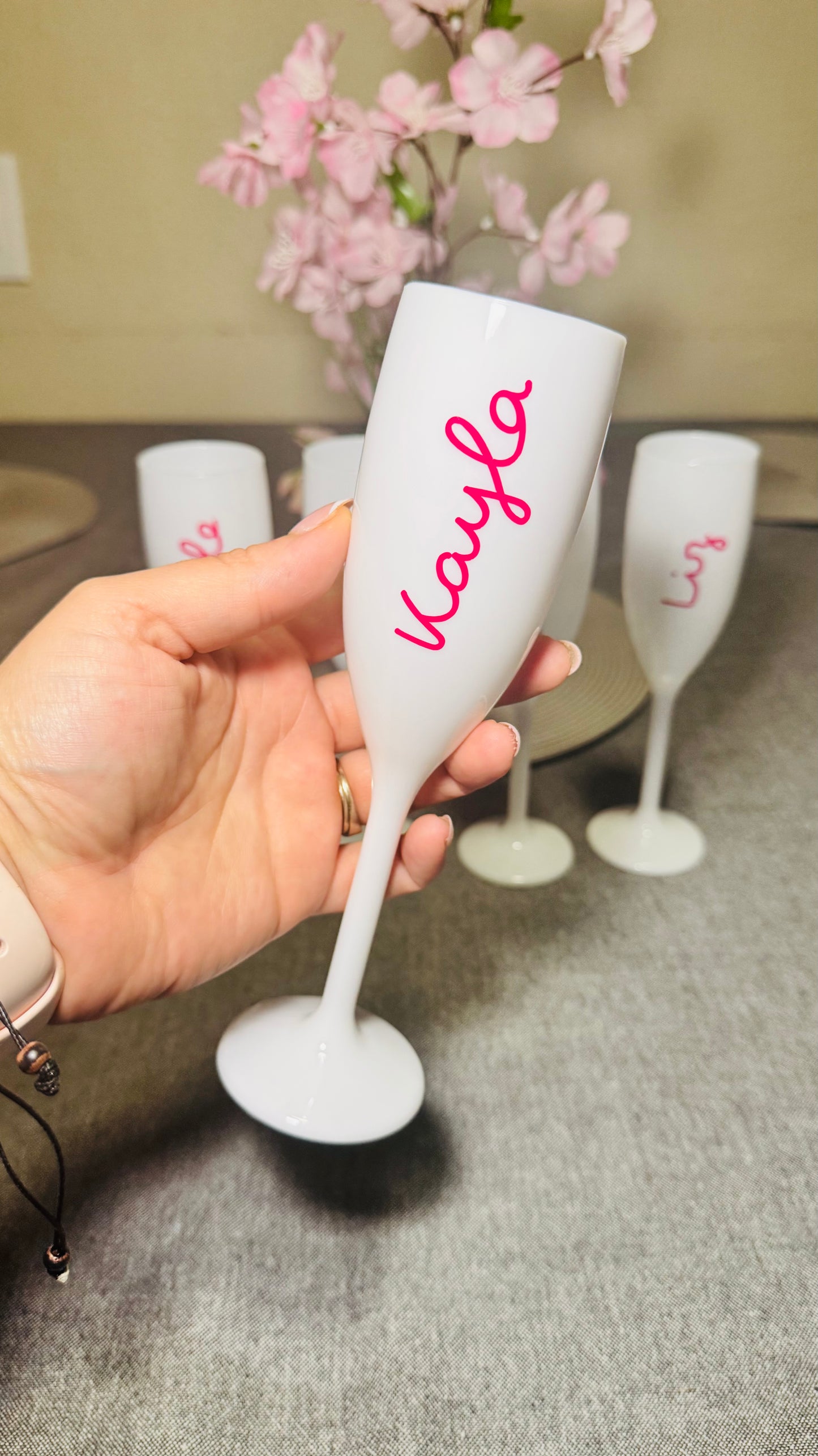Personalized Name Champagne Flute