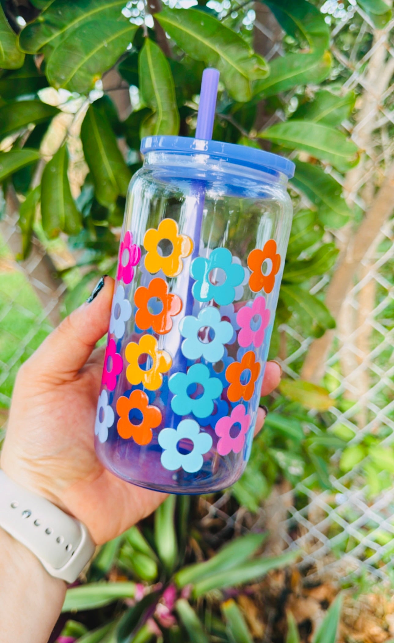 Colorful Daisy Cup