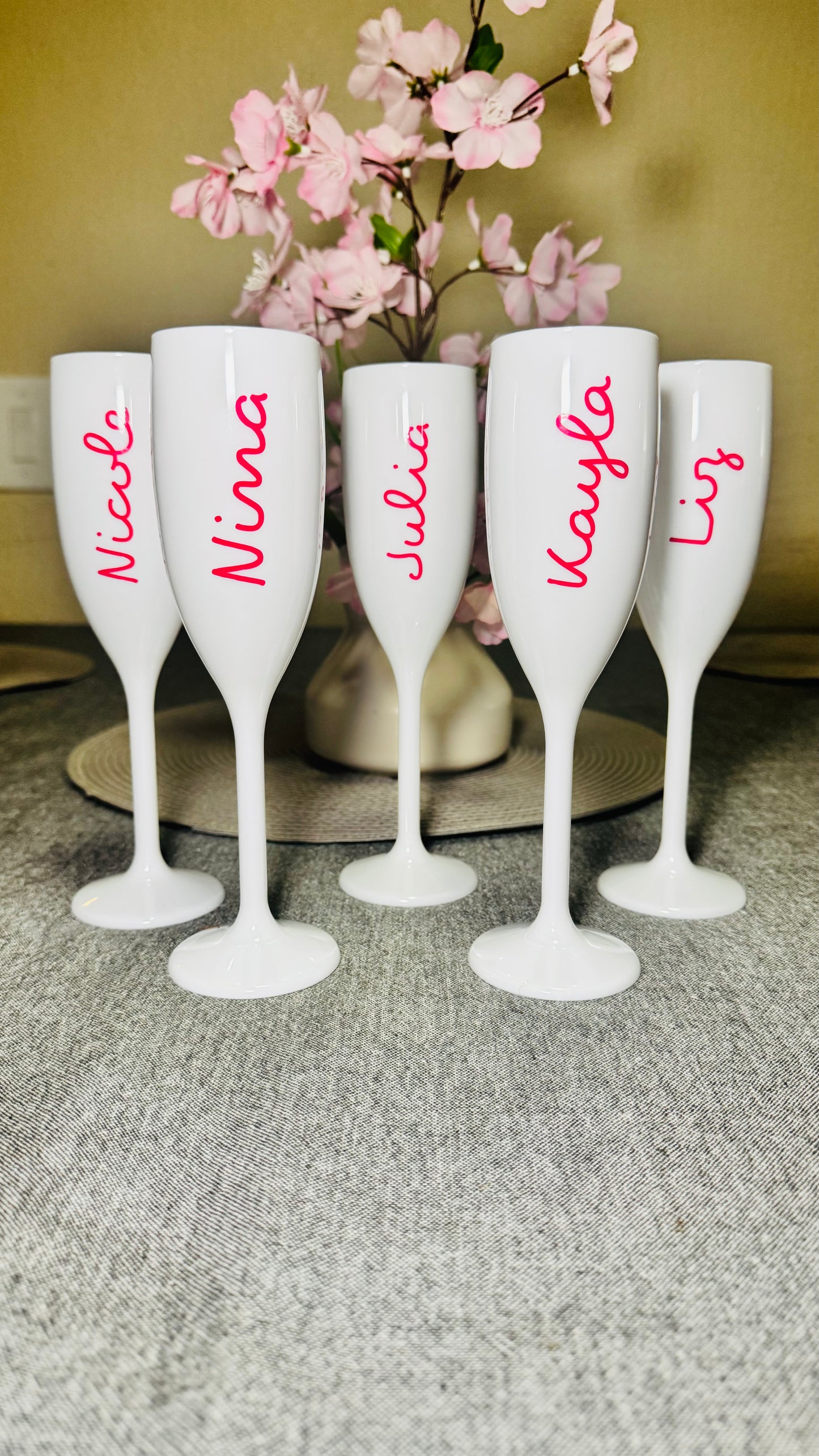 Personalized Name Champagne Flute