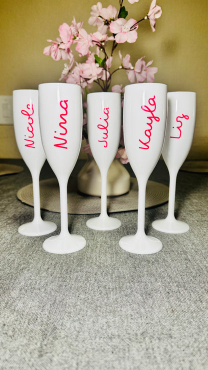 Personalized Name Champagne Flute